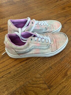 Vans multi colored sneakers girls size 4